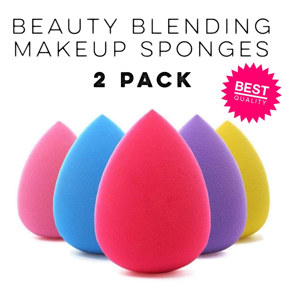 2 PACK Beauty Blending Makeup Sponges